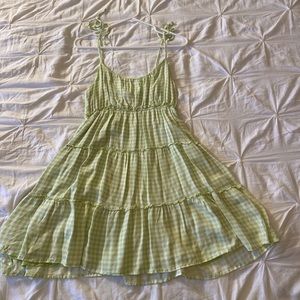 Lime green sun dress